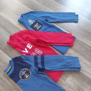 Old Navy Need Space UFO Pizza Brave Strong Long Sleeve Tee Bundle 4T